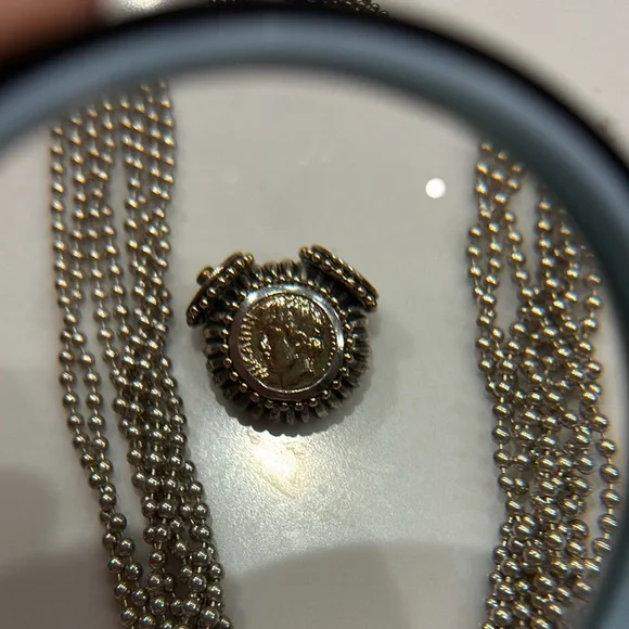 Rare Find!  Beautiful 17” sterling & 14kt Gold!! Do not pass this up!! - Picture 8 of 8